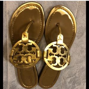 Tory Burch Miller Gold Sandals